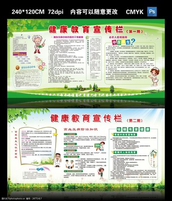 健康教育展板 共建健康中国，共享美好生活